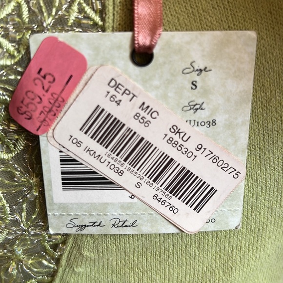 Vintage Dillard’s Intuitions Sweater, V-Neck Pullover, Size Small, Lace & Beads - Picture 6 of 11